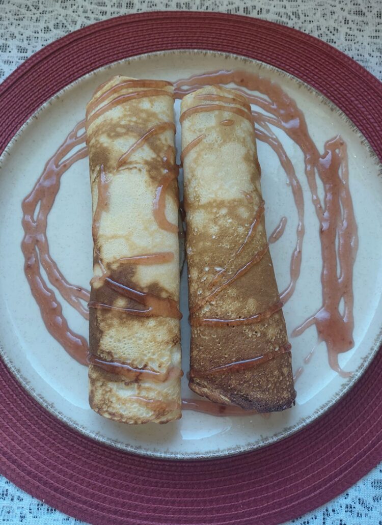 Naleśniki z serem zasmażane na maśle 2 sztuki – danie dnia